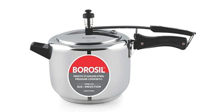 Borosil Pressure Cooker Stainless Steel